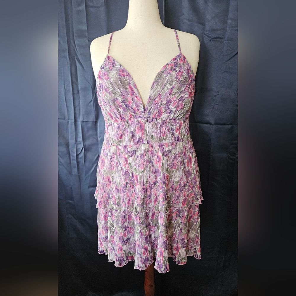 NWT Speechless Floral Print Tiered Party Mini Dress Size 17